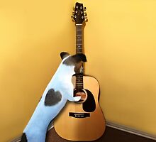 STRUMMING THE WAY MY HEART FEELS FOR U..CANINE STRUMMING GUITAR PILLOW AND OR TOTE BAG ECT.. by ✿✿ Bonita ✿✿ ђєℓℓσ