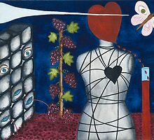 Treading sour grapes by Henriette Bille