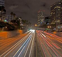7th street and Harbor freeway by Eyal Nahmias