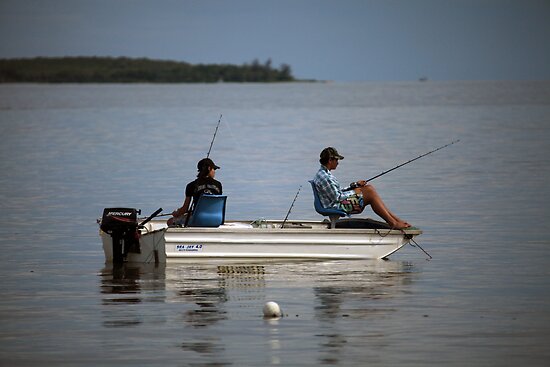 David Geerlings › Portfolio › Boys fishing in a small boat