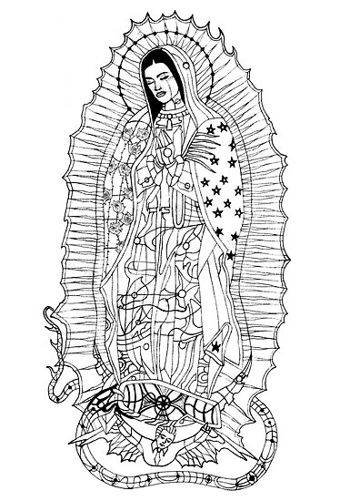 Virgen de Guadalupe drawings - Imagui