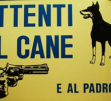 Warning sign by gluca