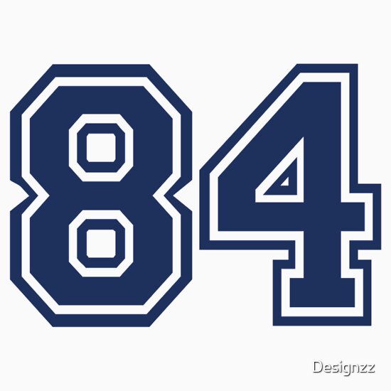"Number 84" T-Shirts & Hoodies by Designzz | Redbubble