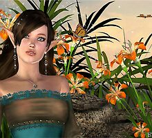 Among The Flowers IV by Barbara A. Boal