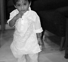 My son ricky on his first birthday by Shubhrajit Chatterjee