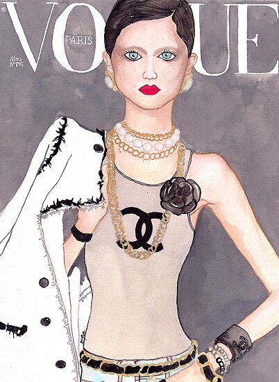 Vogue Paris March 2009 Cover by DURA 