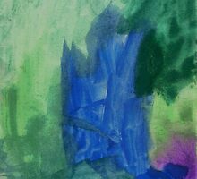 Watercolour (Celina 3½ years old) by Tove