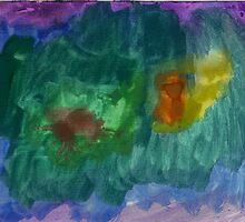 Watercolour 2 (Celina 3½ years old) by Tove
