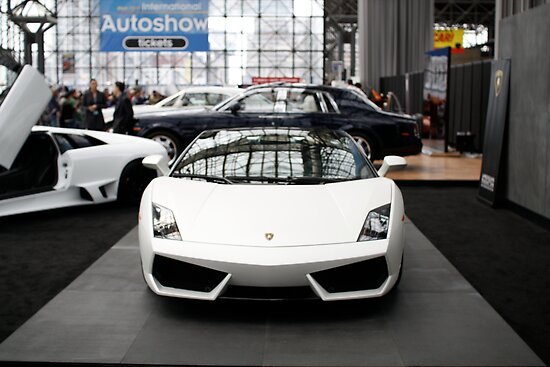 White Lamborghini by Leonard Wilson