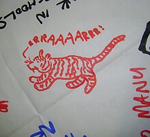 a doodle - tabletop tiger by armadillozenith