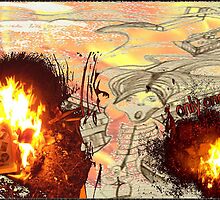 xiiiH *"salamander only one munch"* v3_savedfromthefire by artbyangela