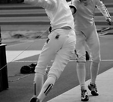 Fencing Lunge by Mel Preston