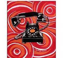 1930s Rotary Phone by Janet Rawlings