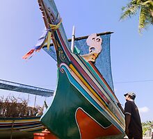 Boat painter - colors of rainbow by afby