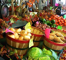 "Fall Vegetable Market" by franticflagwave