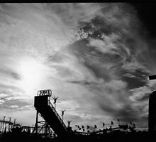 Old Orchard Beach at Sunset by joezuu