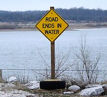 Road ends in water by Vicki Hudson