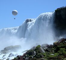 Balloon Ride Over Bridal Veil Falls by Elizabeth Lilja