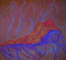 NUDE BACK - Drawing by Sonya Smith