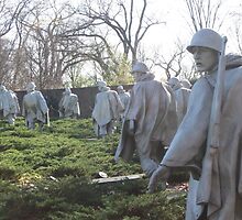 The Nineteenth Parallel- Statues at the Korean War Memorial by Elspeth McClanahan