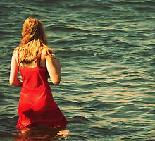 Girl in the Water - Newport, Rhode Island by Hampton Taylor