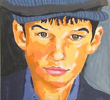 Emile, Portrait of young French boy in cap by Nelson94