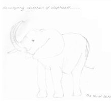 Developing sketches of elephants #1 by kofie