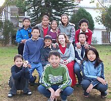Myself with the Students by Angie Spicer