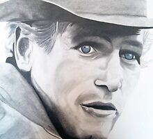 Butch Cassidy- Paul Newman by Ron Griggs