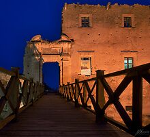 Bridge leading to abandoned castle by Mario Curcio