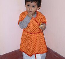 Ricky enjoying a sweet by Shubhrajit Chatterjee
