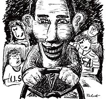 Barack Obama cartoon by weirdpuckett