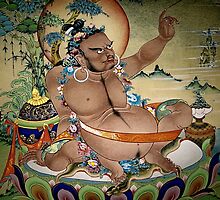virupa. wall painting, northern india by tim buckley | bodhiimages