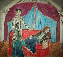 Two Actors On Stage by Zelli