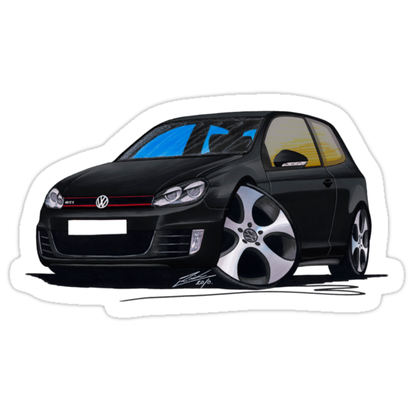 VW Golf GTi Mk6 Black by Richard Yeomans