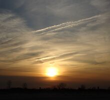 The Sun Setting Over The Hook by Michele Ford