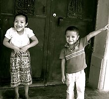 Mayan Siblings in Flores by Valerie Rosen
