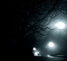 Walking at Night, New York City, USA by Sabine Jacobs