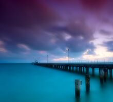 Dusk at Mordialloc Pier by Jason Green