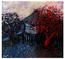 red tree by glennbrady