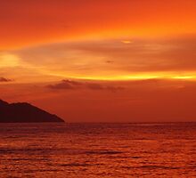 The Day Ends orange by Feesbay