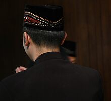 man in muslim costume by bayu harsa