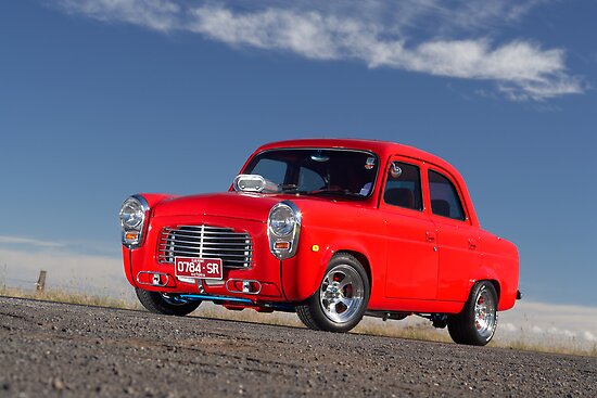 Red 1955 Ford Prefect by John Jovic