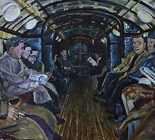 Glasgow Subway Commuters by Paul Gibb