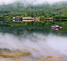 Misty Loch Long Argyll by Alexander Mcrobbie-Munro