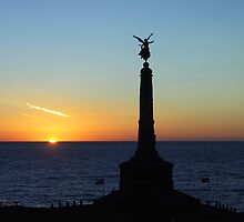 Cenotaph in Aberystwyth - Wales by Bev Pascoe