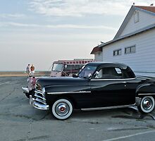 Classic 50's Plymouth Coupe at the Beach by Jack McCabe