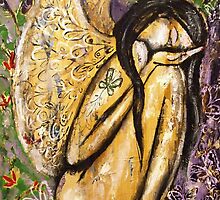 Sensitive Wings - Angel Cleansing in Nature by whittyart