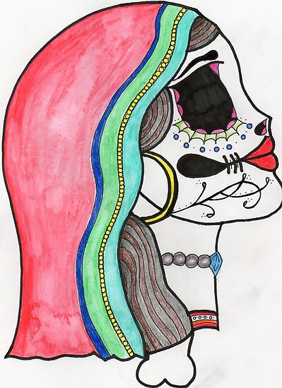 Mexican Sugar Skull by Sophie Croser