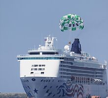 Is he landing on the ship? by DonnaMoore